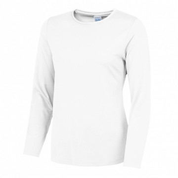 JC012 Girlie Long Sleeve Cool T Artic wit