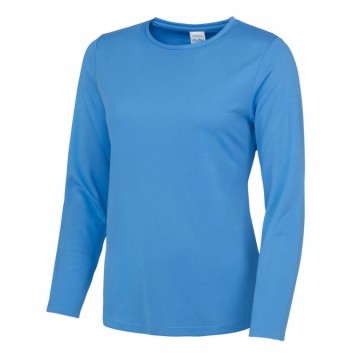 JC012 Girlie Long Sleeve Cool T Saffierblauw