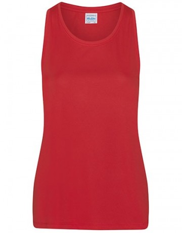 JC026 AWDis dames Cool smooth sporthemd fire red