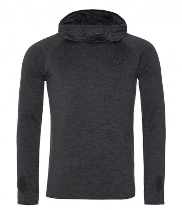 JC037 Cool Cowl Neck Top zwart slate melange