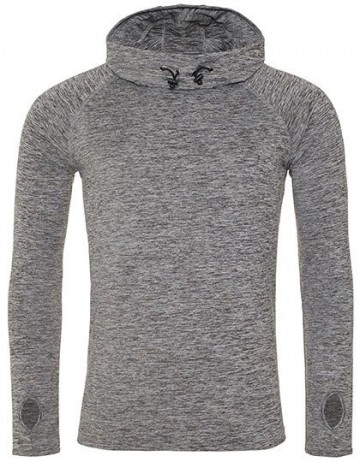 JC037 Cool Cowl Neck Top grijs melange