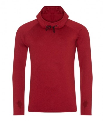 JC037 Cool Cowl Neck Top rood melange