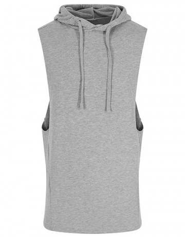 JC053 AWDis Urban Muscle Hoodie mouwloos sports grey