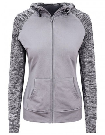 AWDIS dames Cool contrast zoodie grey / grey melange