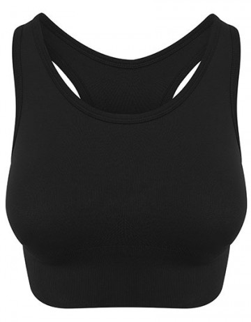 JC166 AWDis dames Cool Crop Top naadloos jet black