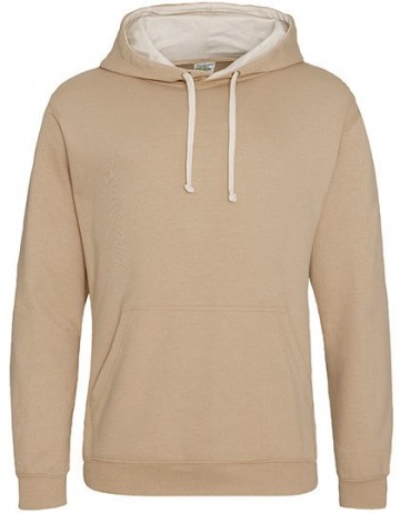 JH003 AWDis Varsity Hoodie woestijn zand vanilla milkshake