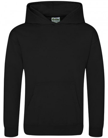 JH006J AWDis Kids Sport polyester hoodie jet black