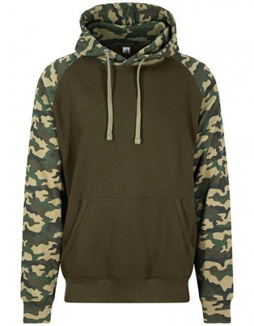 JH009 Baseball Hoodie groen camo groen