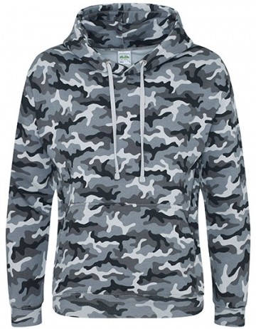JH014 AWDis Camo hoodie grey camo