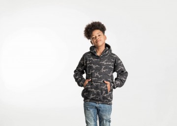 JH014J AWDis Camo hoodie junior