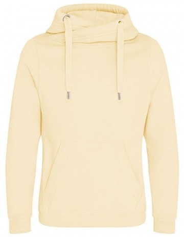 JH021 Cross Neck Hoodie vanille melkshake