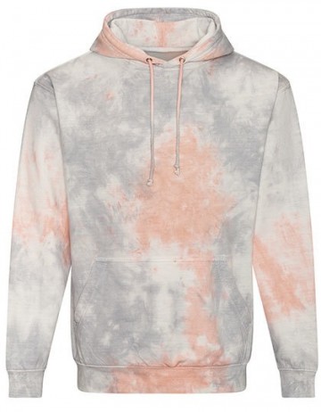 JH0223 AWDIS Tie-Dye Hoodie grey pink marble