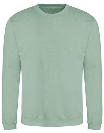 JH030 AWDis sweater stoffig groen