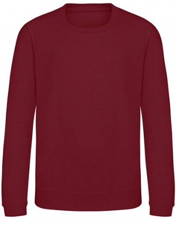 JH030J AWDis junior sweat red hot chilli