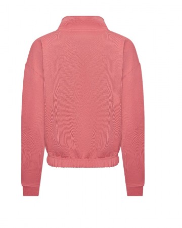 JH037 AWDis dames Cropper sweat met 1/4 Zip back