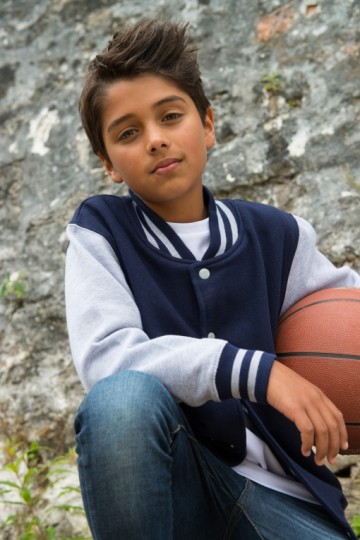 JH043J Kids Varsity Jacket