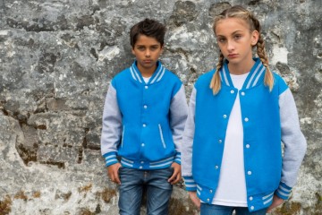 JH043J Kids Varsity Jacket