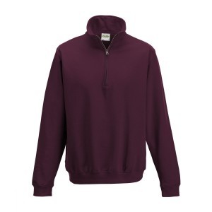 JH046 Sophomore 1/4 Zip sweater  burgundy