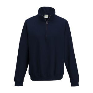JH046 Sophomore 1/4 Zip sweater Frans marineblauw