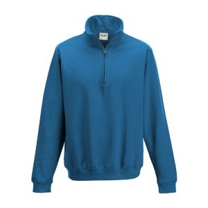 JH046 Sophomore 1/4 Zip sweater Saffierblauw