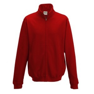 JH047 Freshner Full Zip Sweat Vuurrood