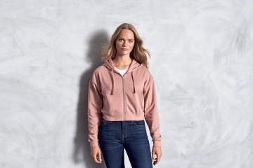 JH065 AWDis dames Fashion Cropped zoodie