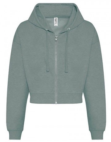JH065 AWDis dames Fashion Cropped zoodie dusty green