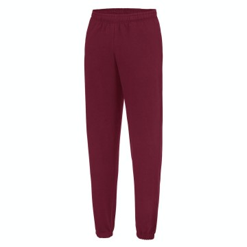 JH072 College Cuffed Jogpants burgundy