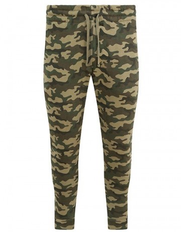 JH074 Tappered Track Pant groen camo
