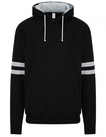 JH103 AWDis Game Day hoodie deep black / heather grey