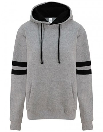 JH103 AWDis Game Day hoodie heather grey / deep black