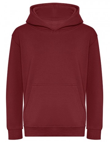 JH201J AWDis Junior Organic hoodie burgundy