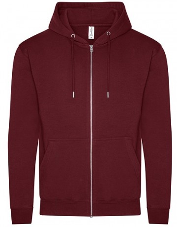 JH250 AWDis Organic zoodie burgundy