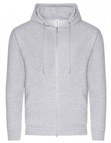 JH250 AWDis Organic zoodie heather grey