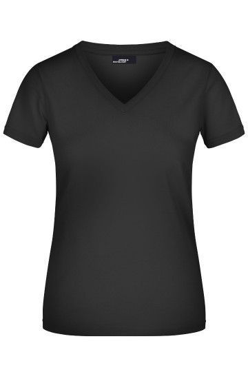 JN Ladies T-Shirt met V-hals JN004 zwart