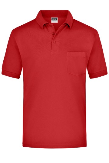 JN Piqué Pocket Polo JN026 rood