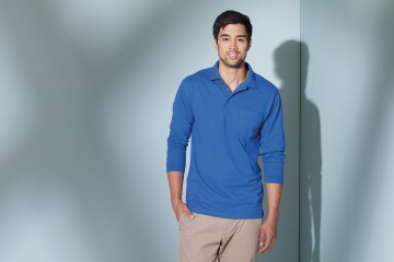 JN Men's Pique Polo met LM JN029