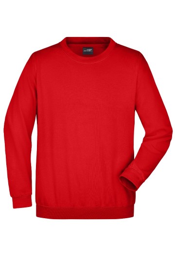 JN Unisex Heavy Round Sweat JN040 tomaatrood