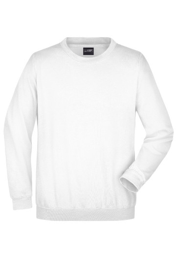 JN Unisex Heavy Round Sweat JN040 wit