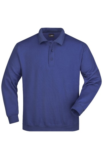 JN041 Polo Sweat Heavy koningsblauw