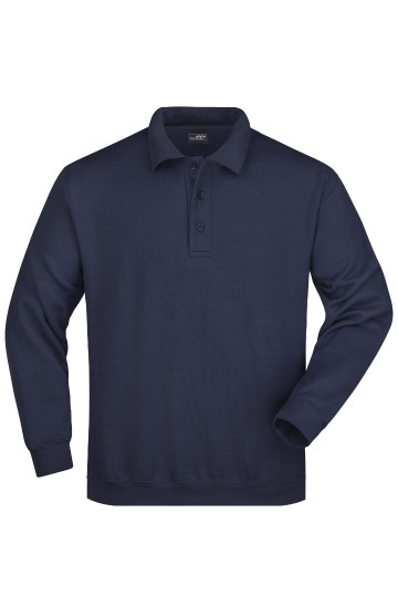 JN041 Polo Sweat Heavy marineblauw