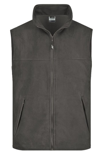 JN Men's Fleece Vest JN045 donkergrijs