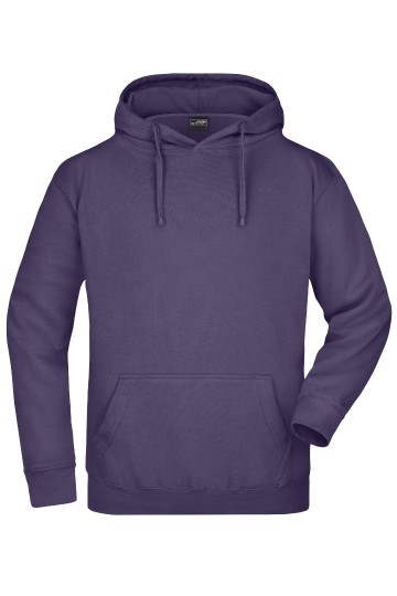 JN Men's Hooded Sweat JN047 aubergine