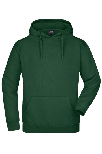 JN Men's Hooded Sweat JN047 donkergroen