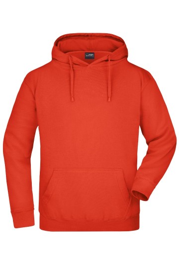 JN Men's Hooded Sweat JN047 grenadinerood