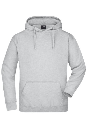 JN Men's Hooded Sweat JN047 heathergrijs