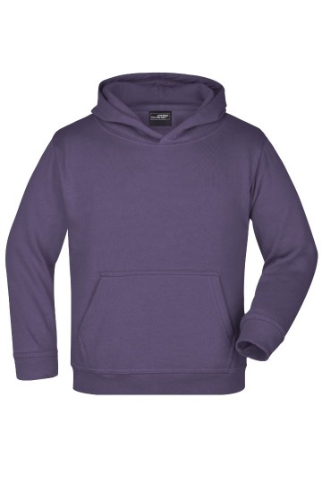 JN Kids Hooded Sweat JN047K aubergine