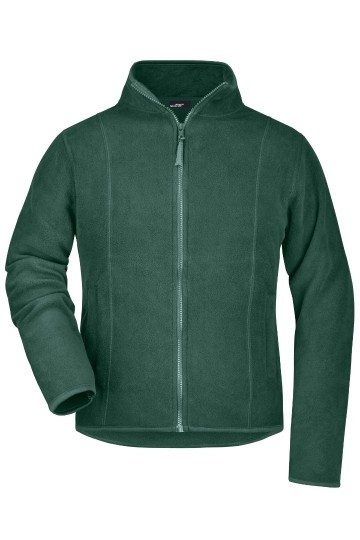 JN Ladies Microfleece jacket JN049 donkergroen