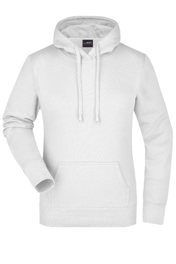 JN Ladies Hooded Sweat JN051 wit