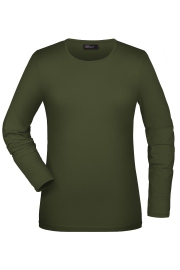 JN Ladies Tangy T-Shirt met LM JN054 olijfgroen